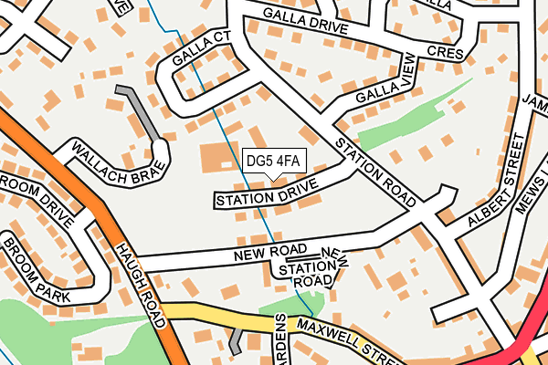 DG5 4FA map - OS OpenMap – Local (Ordnance Survey)