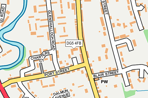 DG5 4FB map - OS OpenMap – Local (Ordnance Survey)