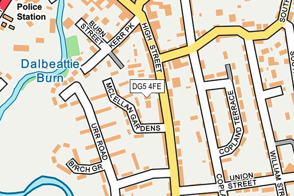 DG5 4FE map - OS OpenMap – Local (Ordnance Survey)