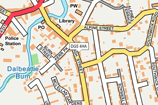 DG5 4HA map - OS OpenMap – Local (Ordnance Survey)
