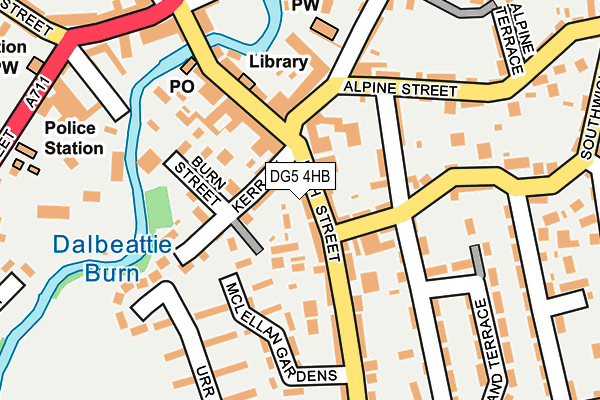 DG5 4HB map - OS OpenMap – Local (Ordnance Survey)