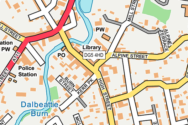 DG5 4HD map - OS OpenMap – Local (Ordnance Survey)