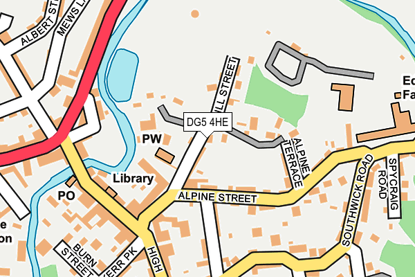 DG5 4HE map - OS OpenMap – Local (Ordnance Survey)