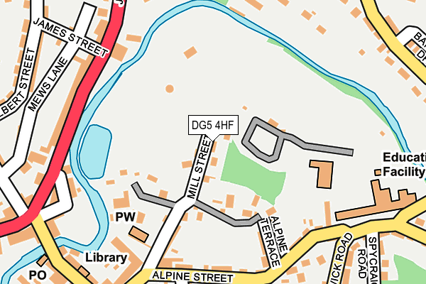 DG5 4HF map - OS OpenMap – Local (Ordnance Survey)