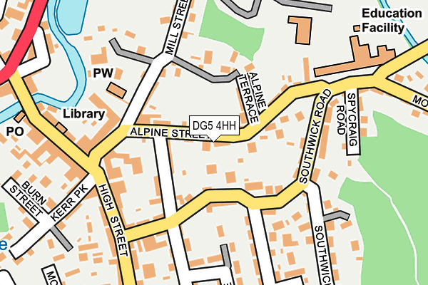 DG5 4HH map - OS OpenMap – Local (Ordnance Survey)