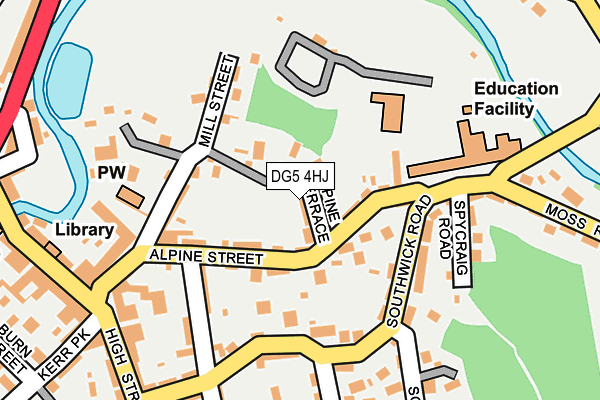 DG5 4HJ map - OS OpenMap – Local (Ordnance Survey)