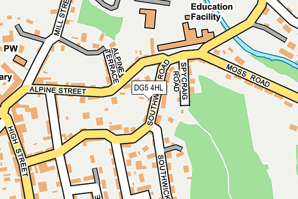 DG5 4HL map - OS OpenMap – Local (Ordnance Survey)