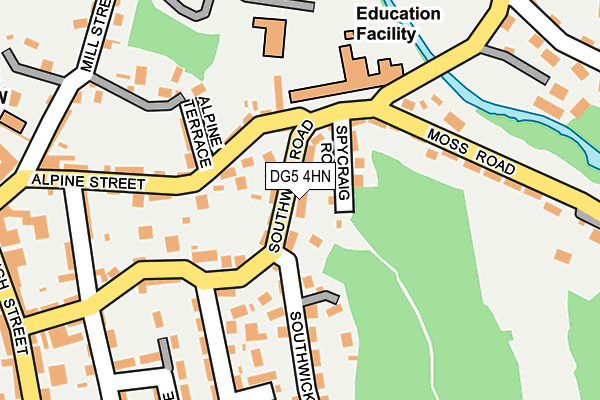 DG5 4HN map - OS OpenMap – Local (Ordnance Survey)