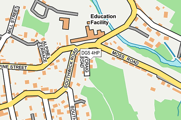 DG5 4HP map - OS OpenMap – Local (Ordnance Survey)