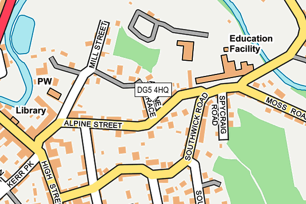 DG5 4HQ map - OS OpenMap – Local (Ordnance Survey)