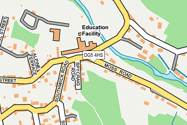 DG5 4HS map - OS OpenMap – Local (Ordnance Survey)