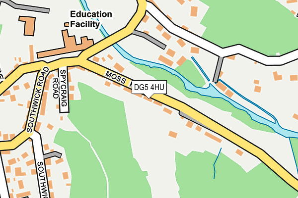 DG5 4HU map - OS OpenMap – Local (Ordnance Survey)