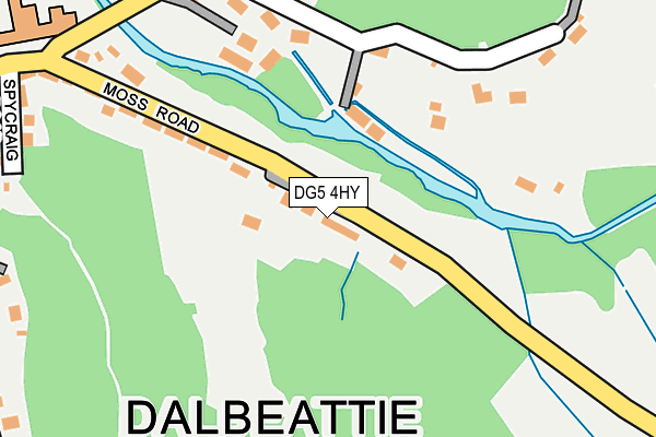 DG5 4HY map - OS OpenMap – Local (Ordnance Survey)