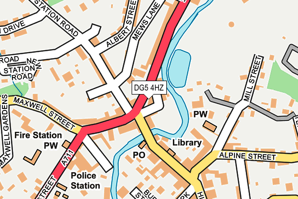 DG5 4HZ map - OS OpenMap – Local (Ordnance Survey)