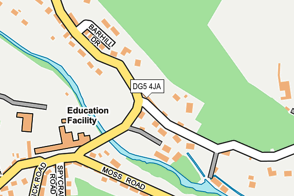 DG5 4JA map - OS OpenMap – Local (Ordnance Survey)