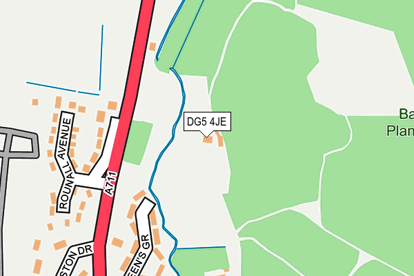 DG5 4JE map - OS OpenMap – Local (Ordnance Survey)
