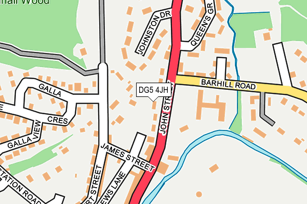 DG5 4JH map - OS OpenMap – Local (Ordnance Survey)