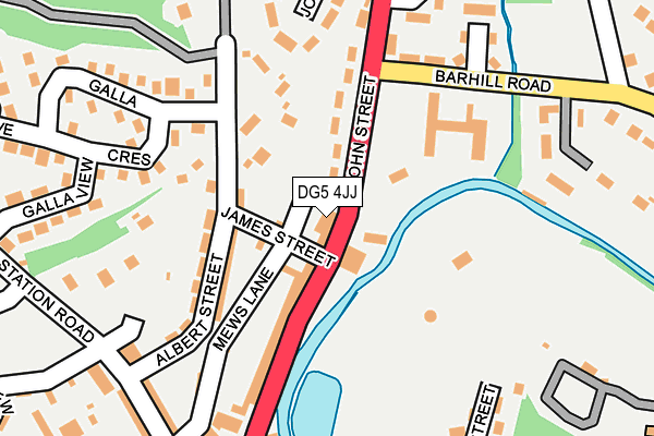 DG5 4JJ map - OS OpenMap – Local (Ordnance Survey)