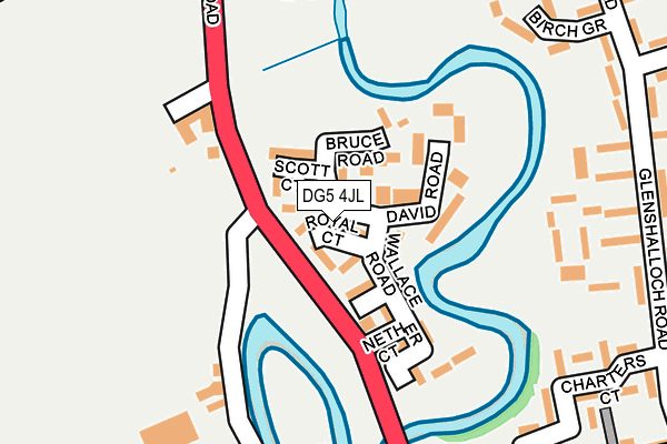 DG5 4JL map - OS OpenMap – Local (Ordnance Survey)