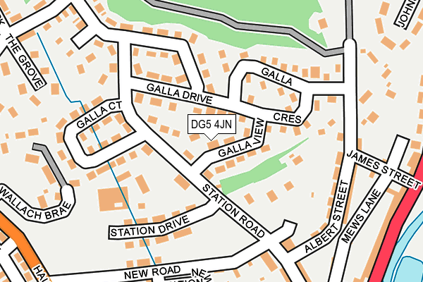 DG5 4JN map - OS OpenMap – Local (Ordnance Survey)