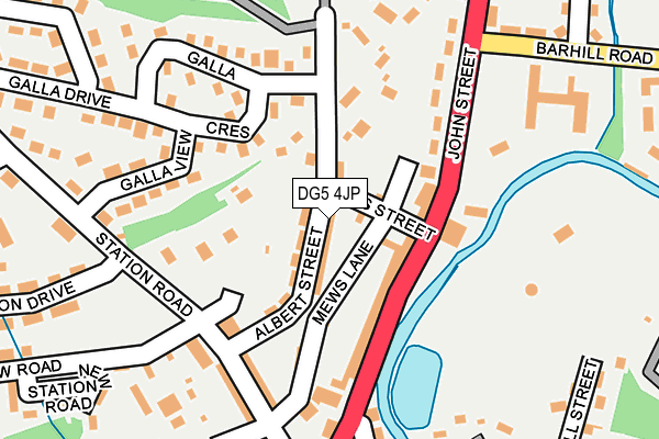 DG5 4JP map - OS OpenMap – Local (Ordnance Survey)