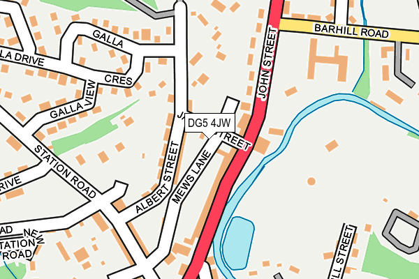 DG5 4JW map - OS OpenMap – Local (Ordnance Survey)