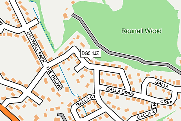 DG5 4JZ map - OS OpenMap – Local (Ordnance Survey)