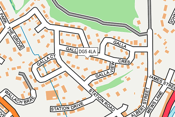 DG5 4LA map - OS OpenMap – Local (Ordnance Survey)