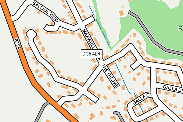 DG5 4LR map - OS OpenMap – Local (Ordnance Survey)