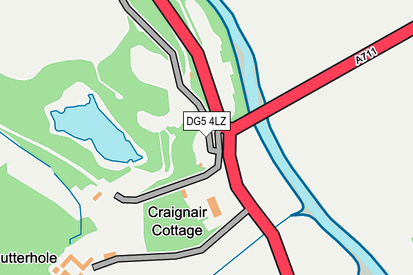 DG5 4LZ map - OS OpenMap – Local (Ordnance Survey)