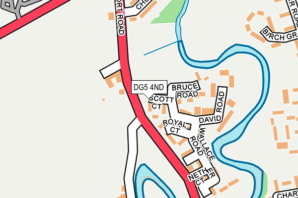 DG5 4ND map - OS OpenMap – Local (Ordnance Survey)