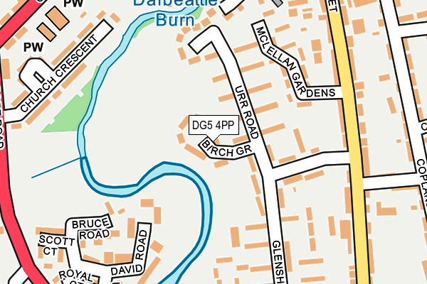 DG5 4PP map - OS OpenMap – Local (Ordnance Survey)