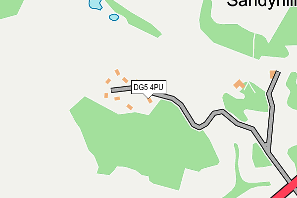 DG5 4PU map - OS OpenMap – Local (Ordnance Survey)