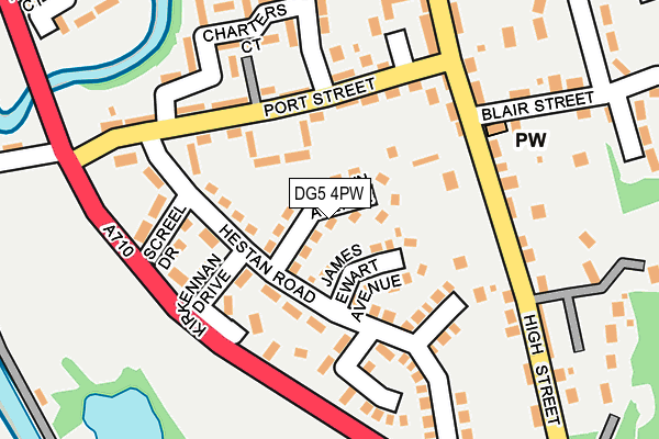 DG5 4PW map - OS OpenMap – Local (Ordnance Survey)