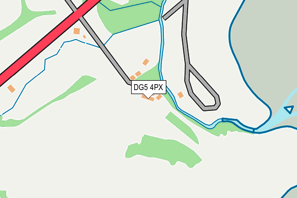 DG5 4PX map - OS OpenMap – Local (Ordnance Survey)