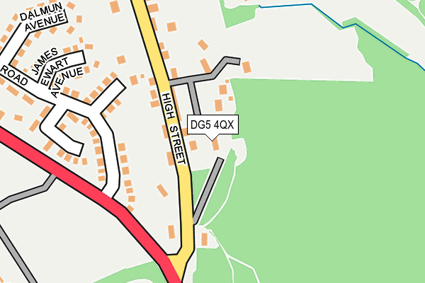 DG5 4QX map - OS OpenMap – Local (Ordnance Survey)