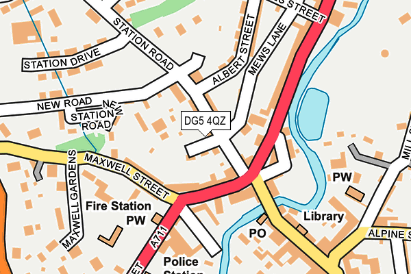DG5 4QZ map - OS OpenMap – Local (Ordnance Survey)