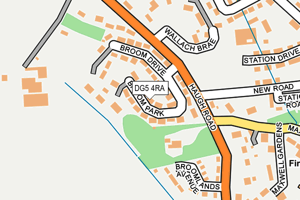 DG5 4RA map - OS OpenMap – Local (Ordnance Survey)