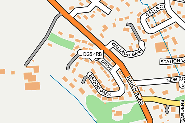 DG5 4RB map - OS OpenMap – Local (Ordnance Survey)