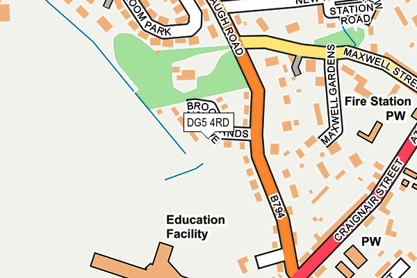 DG5 4RD map - OS OpenMap – Local (Ordnance Survey)