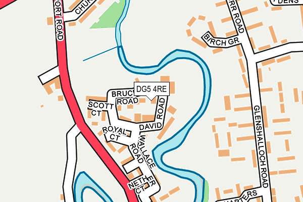 DG5 4RE map - OS OpenMap – Local (Ordnance Survey)