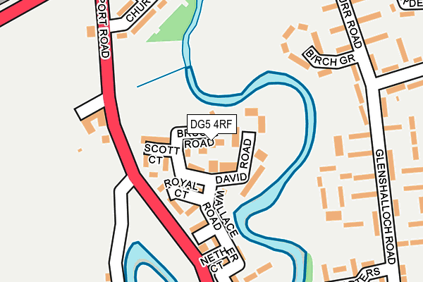 DG5 4RF map - OS OpenMap – Local (Ordnance Survey)