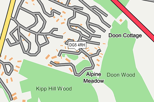 DG5 4RH map - OS OpenMap – Local (Ordnance Survey)