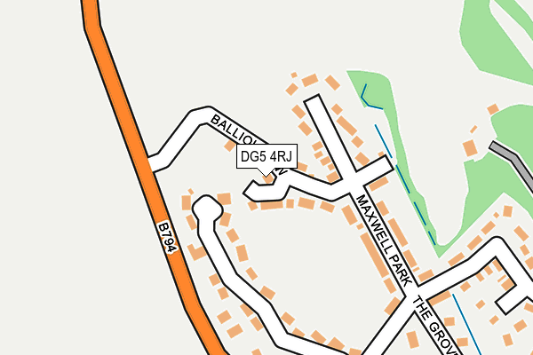 DG5 4RJ map - OS OpenMap – Local (Ordnance Survey)