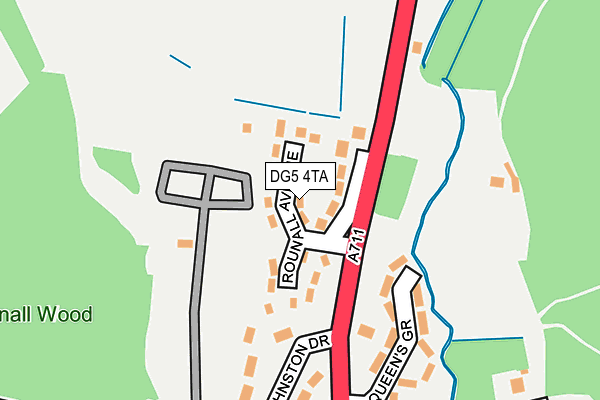 DG5 4TA map - OS OpenMap – Local (Ordnance Survey)