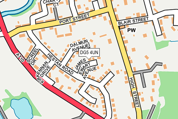 DG5 4UN map - OS OpenMap – Local (Ordnance Survey)