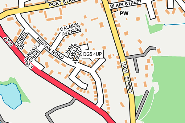 DG5 4UP map - OS OpenMap – Local (Ordnance Survey)