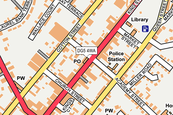 DG5 4WA map - OS OpenMap – Local (Ordnance Survey)