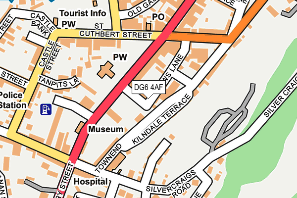 DG6 4AF map - OS OpenMap – Local (Ordnance Survey)