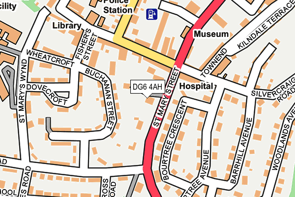 DG6 4AH map - OS OpenMap – Local (Ordnance Survey)